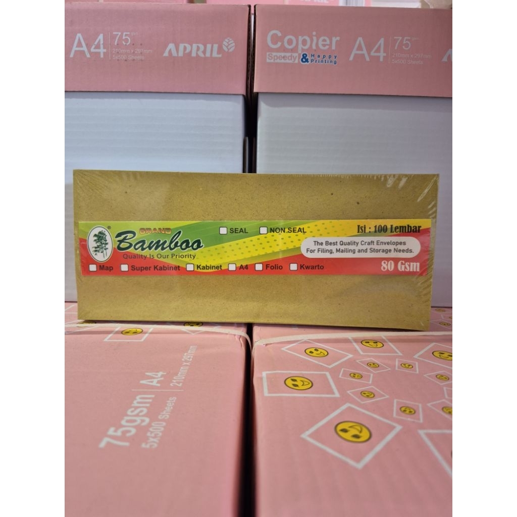 

Amplop Coklat Dinas Kecil Bamboo