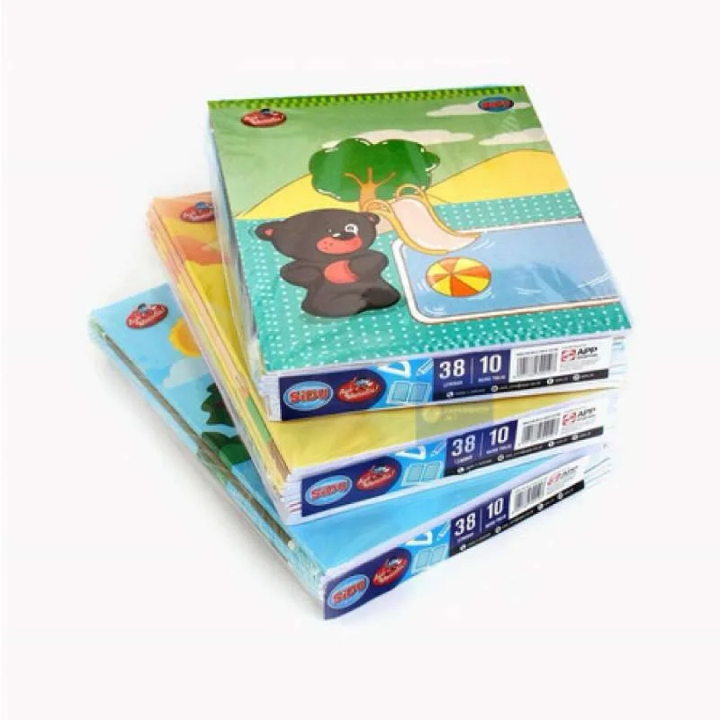

MURAH!!!! SIDU buku tulis satu pack (10 PCS) isi 38 dan 58