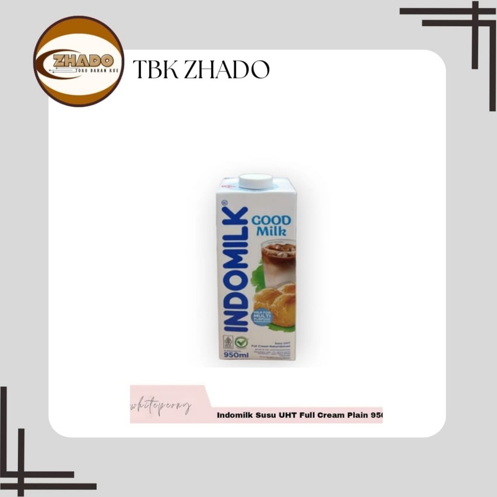 

Susu UHT Indomilk Full Cream 950ml / 1L