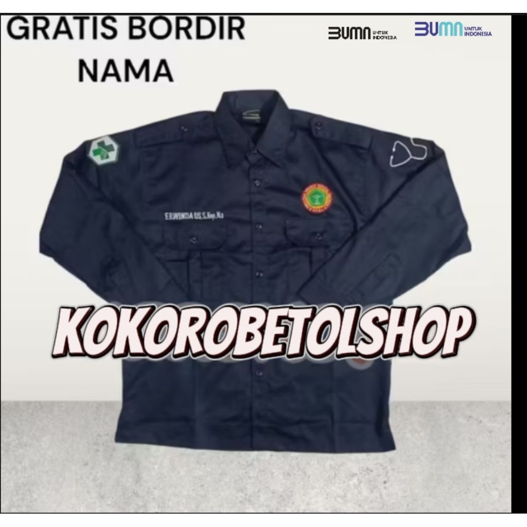 KEMEJA PPNI LENGAN PANJANG TERBARU SERAGAM PDH PPNI ATASAN BAJU PPNI KEMEJA PERAWAT INDONESIA KEMEJA