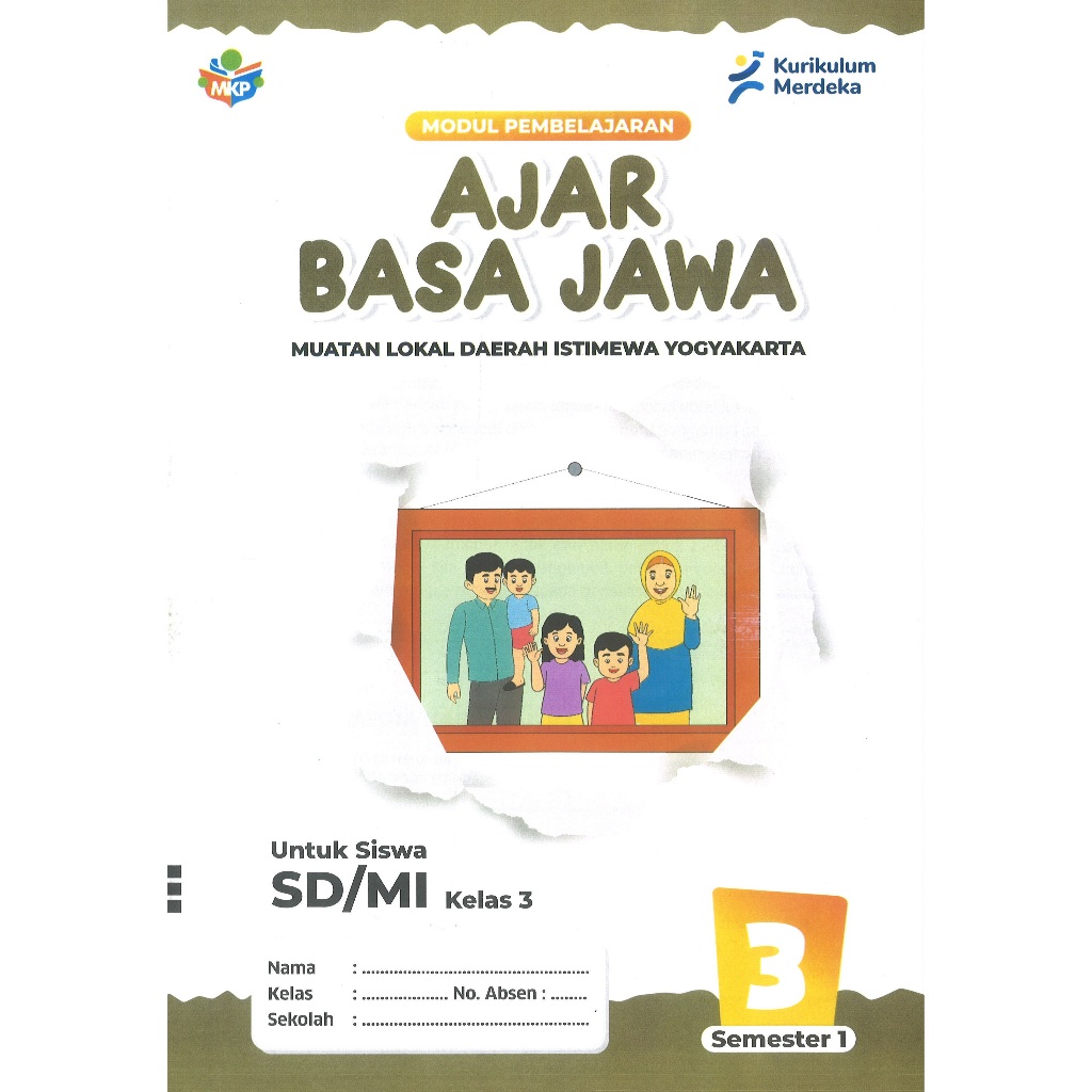 LKS Ajar Basa Jawa Kelas 3 SD Semester 1 Kurikulum Merdeka Tahun Ajaran 2025/2026