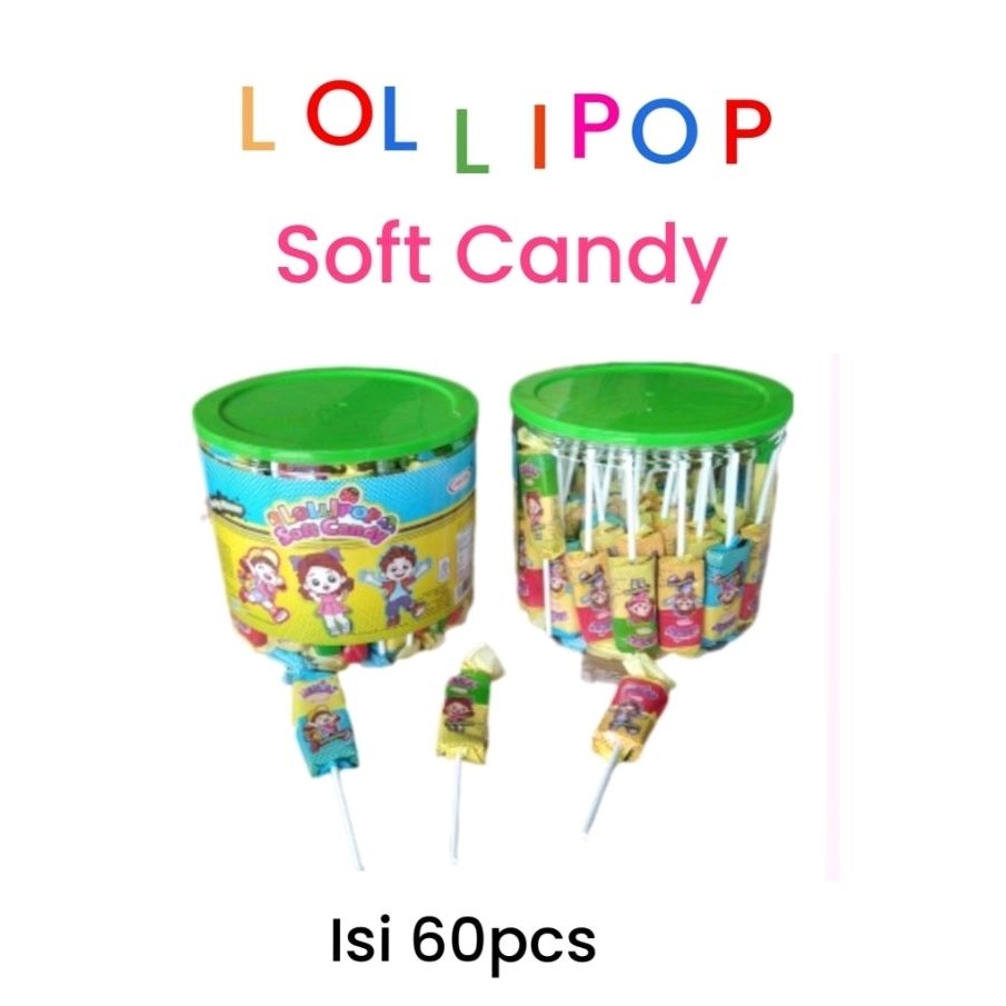 

SWEET ME Lolipop soft candy/permen lunak lolipop isi 60pcs