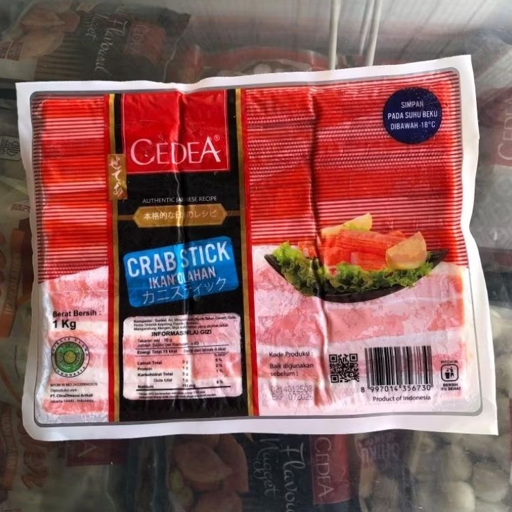 

CRAB STIK CEDEA ISI 1 KG | Banna Foody | Snack Viral