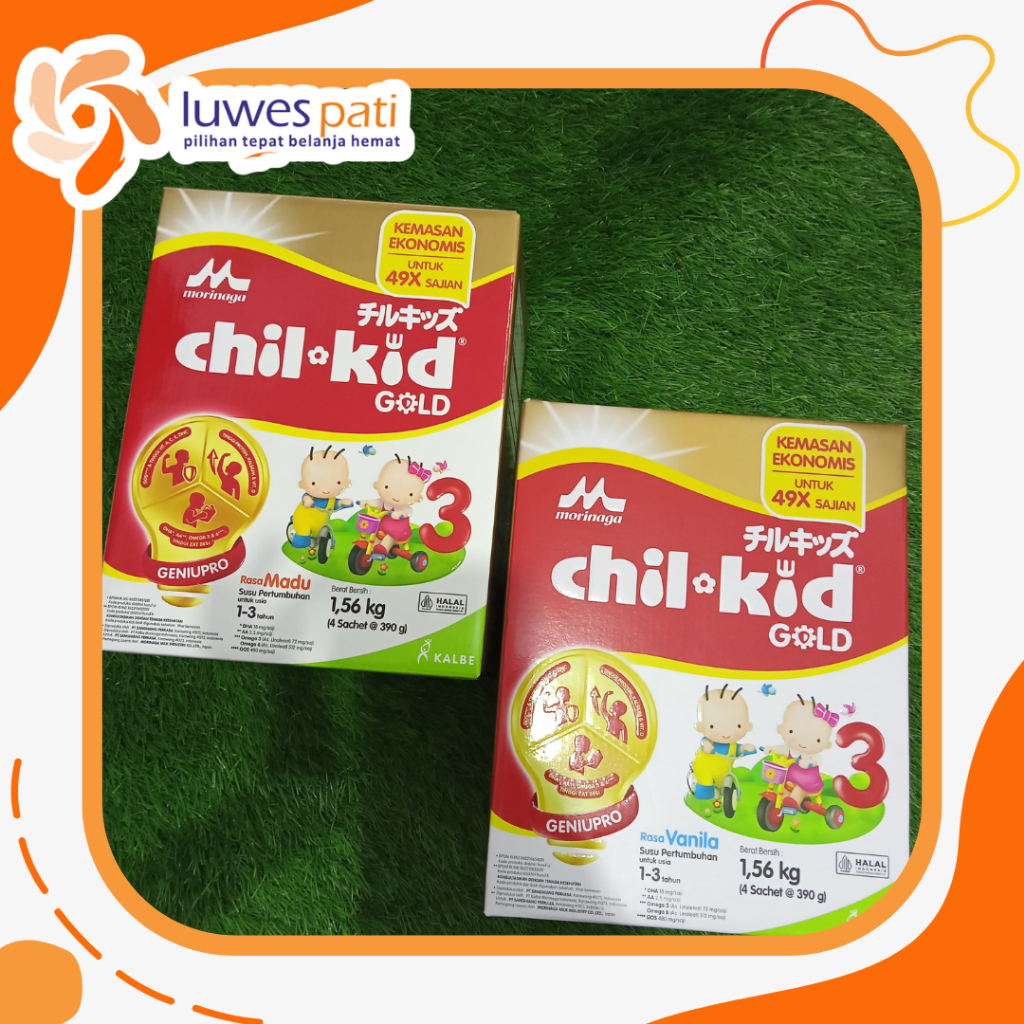 

Morinaga Chil Kid Gold Stage 3 Vanilla Honey Formula Milk for Ages 1-3 Years GeniuPro 1560