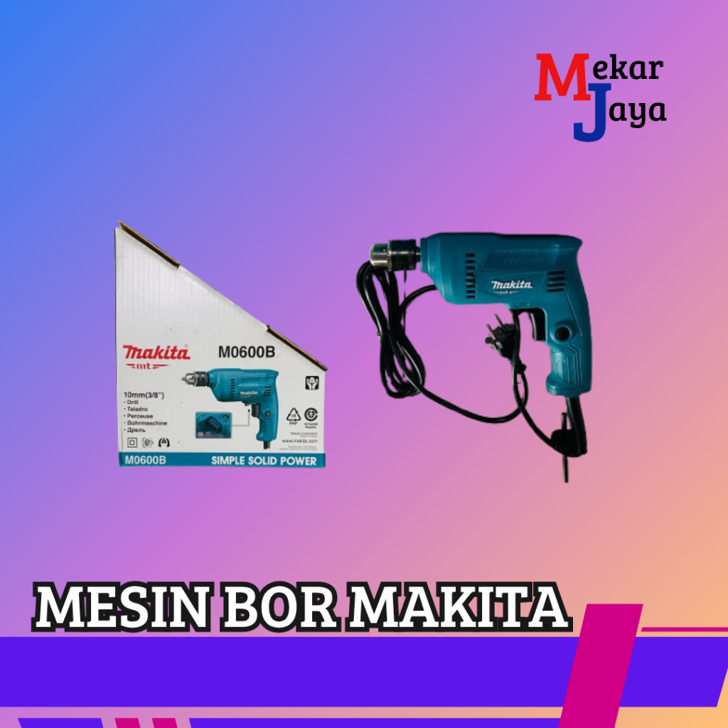 MAKITA MESIN BOR M0600B MESIN BOR MAKITA LISTRIK MESIN BOR KAYU & BESI