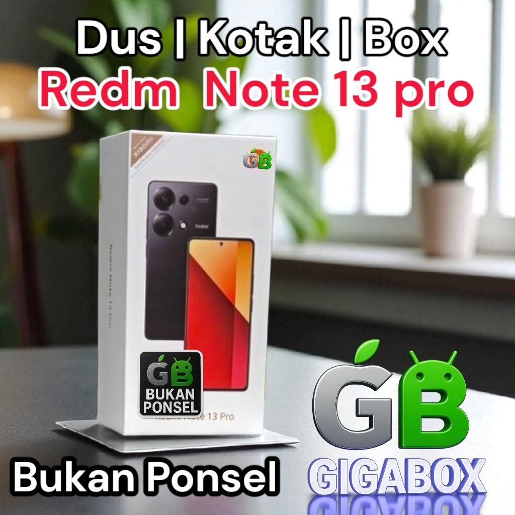 

Dus | Kardus | Box Kemasan Redm Note 13 Pro– (Dus Only) untuk Pajangan Dekoratif