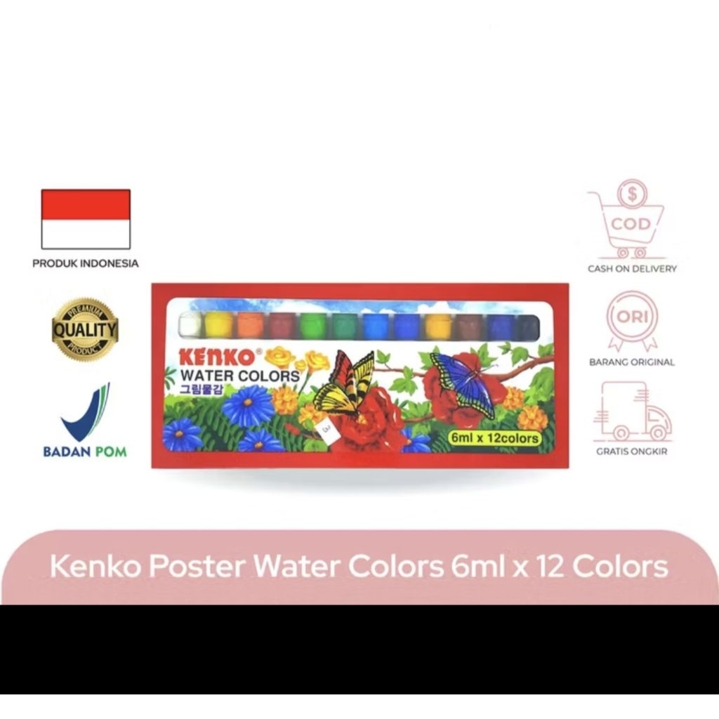 

KENKO CAT AIR 12 WARNA ORIGINAL GARANSI RESMI