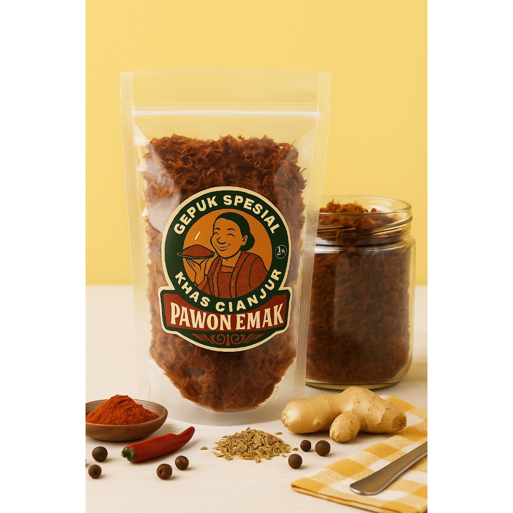 

Gepuk Ayam Pawon Emak (Pouch : 250gr)