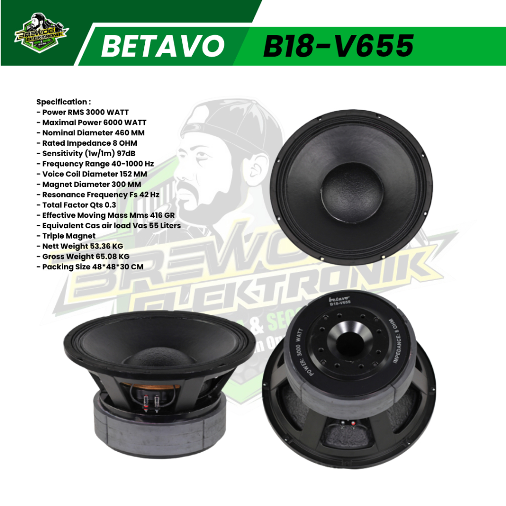 BREWOG SECOND ORIGINAL SPEAKER BETAVO B18 V655