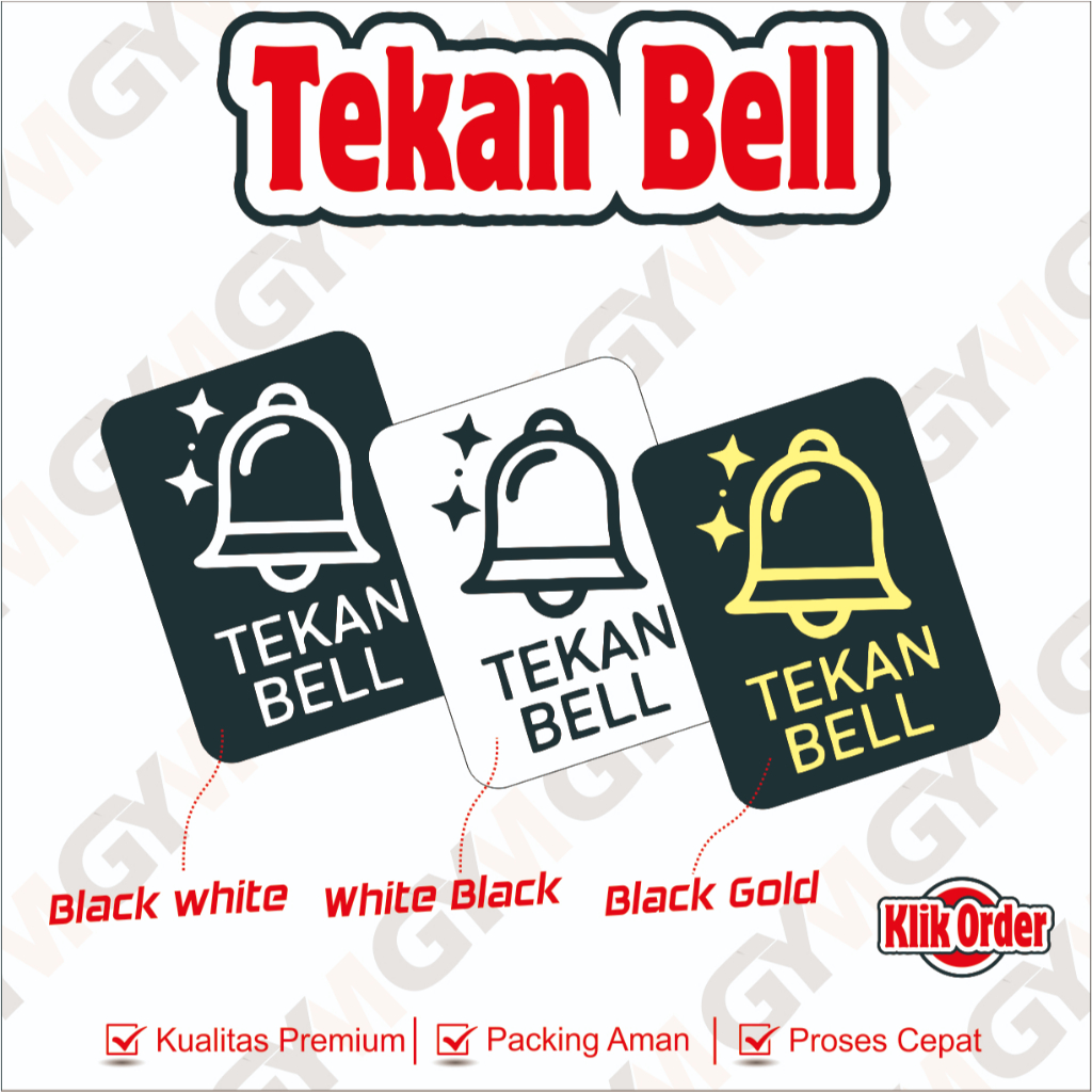 

Bel / Akrilik Tekan Bell / Sign Board Acrylic / Papan Tulisan Tekan Bell