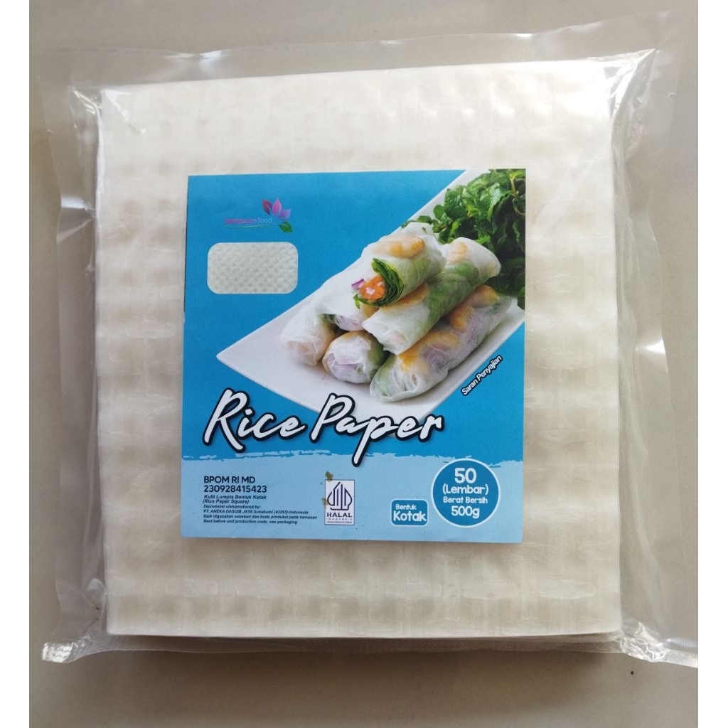 

RICE PAPER BENTUK KOTAK ECERAN PER LEMBAR /BANH TRANG HIGH QUALITY RICE PAPER / KULIT LUMPIA VIETNAM