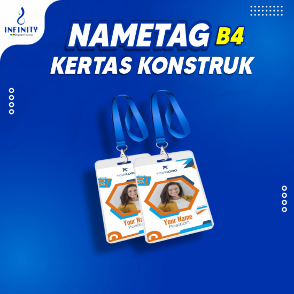

Nametag Kertas Panitia Custom Infinity Digital Printing Pekanbaru