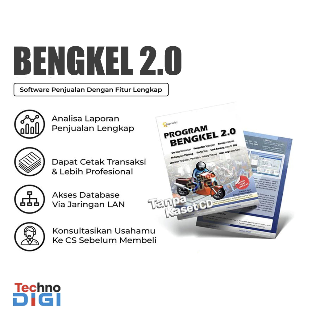 Software Bengkel Service dan Toko Penjualan Sparepart