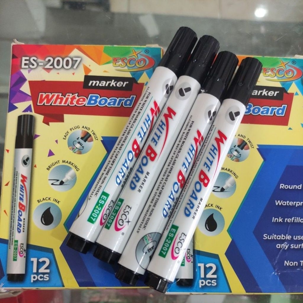 

Spidol white Board Esco Hitam 1 pcs