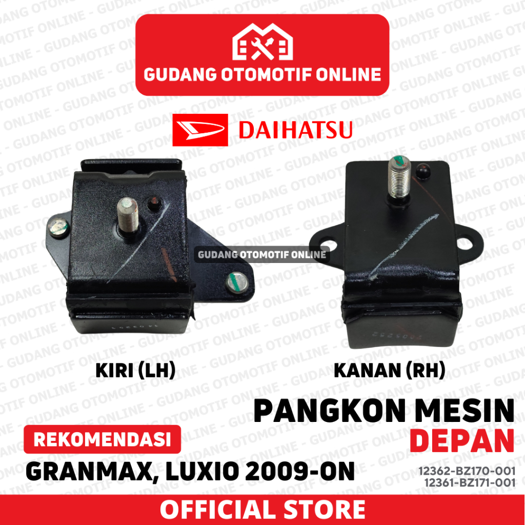 Engine Mounting Dudukan Pangkon Mesin Depan Kanan Kiri Grandmax Luxio Daihatsu ORI