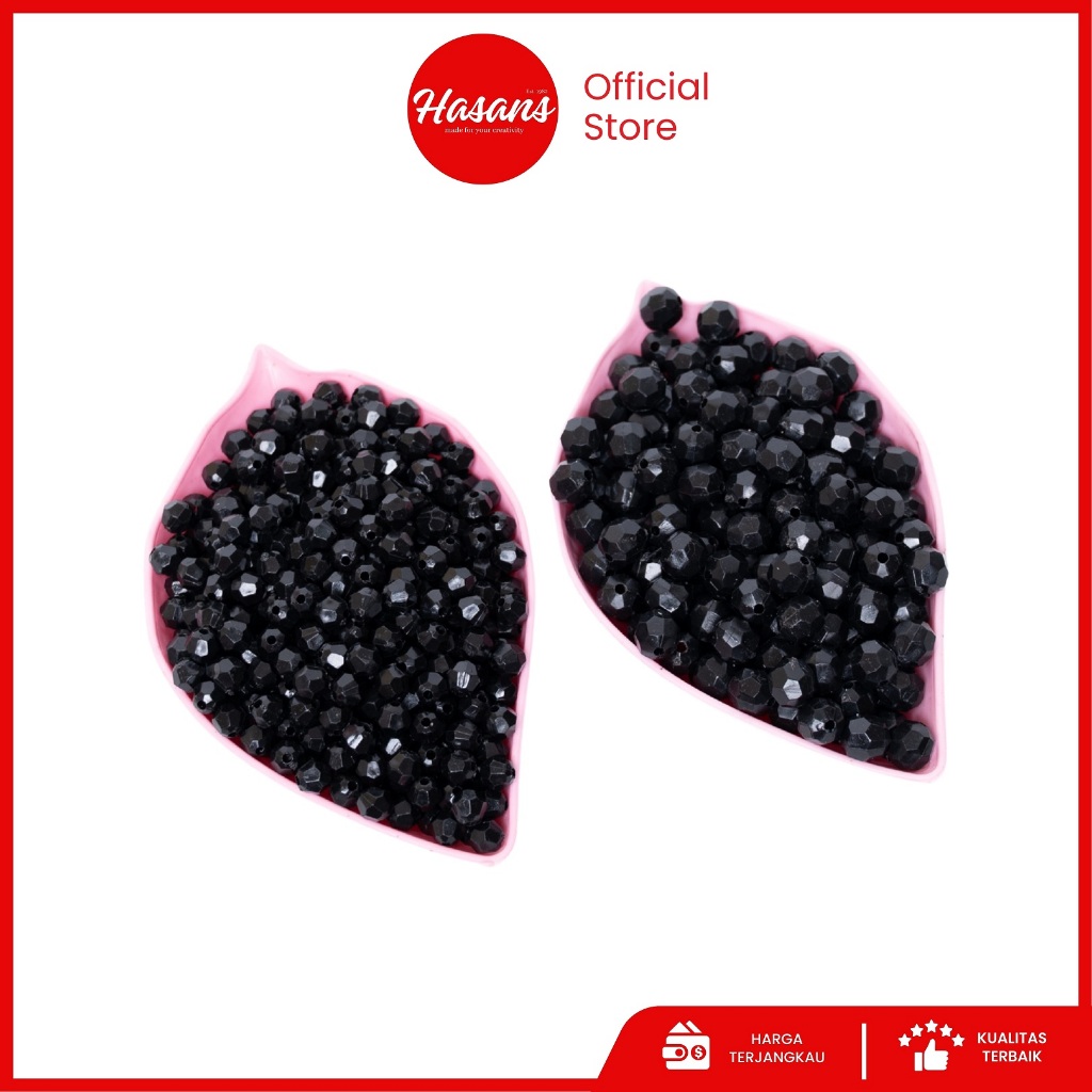 Hasans / Manik Susu / Mote Susu / Manik Segi / Mote Segi / Manik Susu Segi 6mm / Manik Susu Segi 8mm