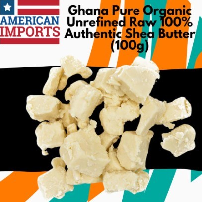 

White Pure Organic Unrefined Raw 100% Authentic Shea Butter (100g)