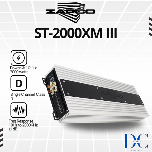 Power Monoblock Amplifier ZAPCO ST-2000XM III - Class D - Power Monoblock Amplifier - Audio Mobil - 
