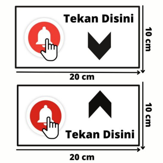 

Stiker bel|sticker sign bell|stiker tekan tombol bell|stiker tanda tombol bel|stiker tanda pencet tombol bell|stiker label|sticker vinyl 20cmx10cm
