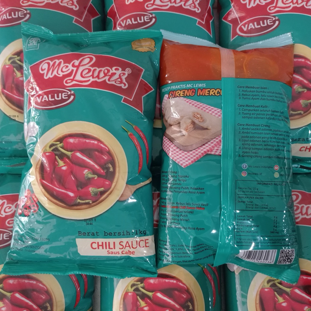 

mc lewis chili sauce 1 kg | mc lewis saus cabe
