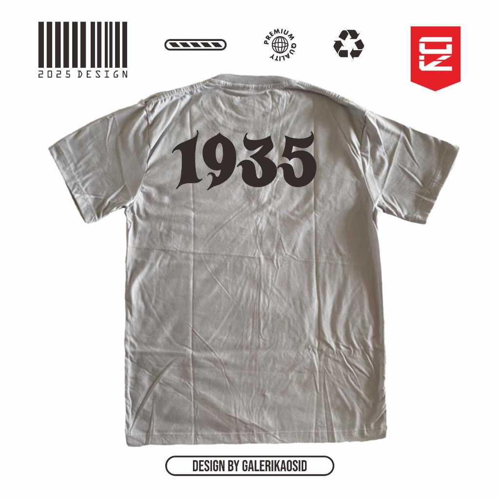 PPSGR 1935 gubug remaja simple grey - kaos gubug remaja - galeri kaos id