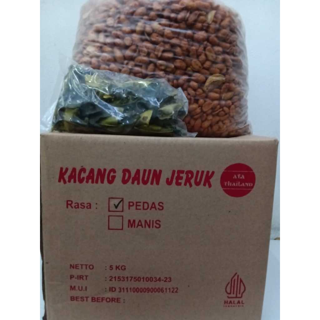 

Sehati Snack - Kacang ala Thailand Daun Jeruk Pedas | Kacang Thailand Pedas | 250gram 500gram