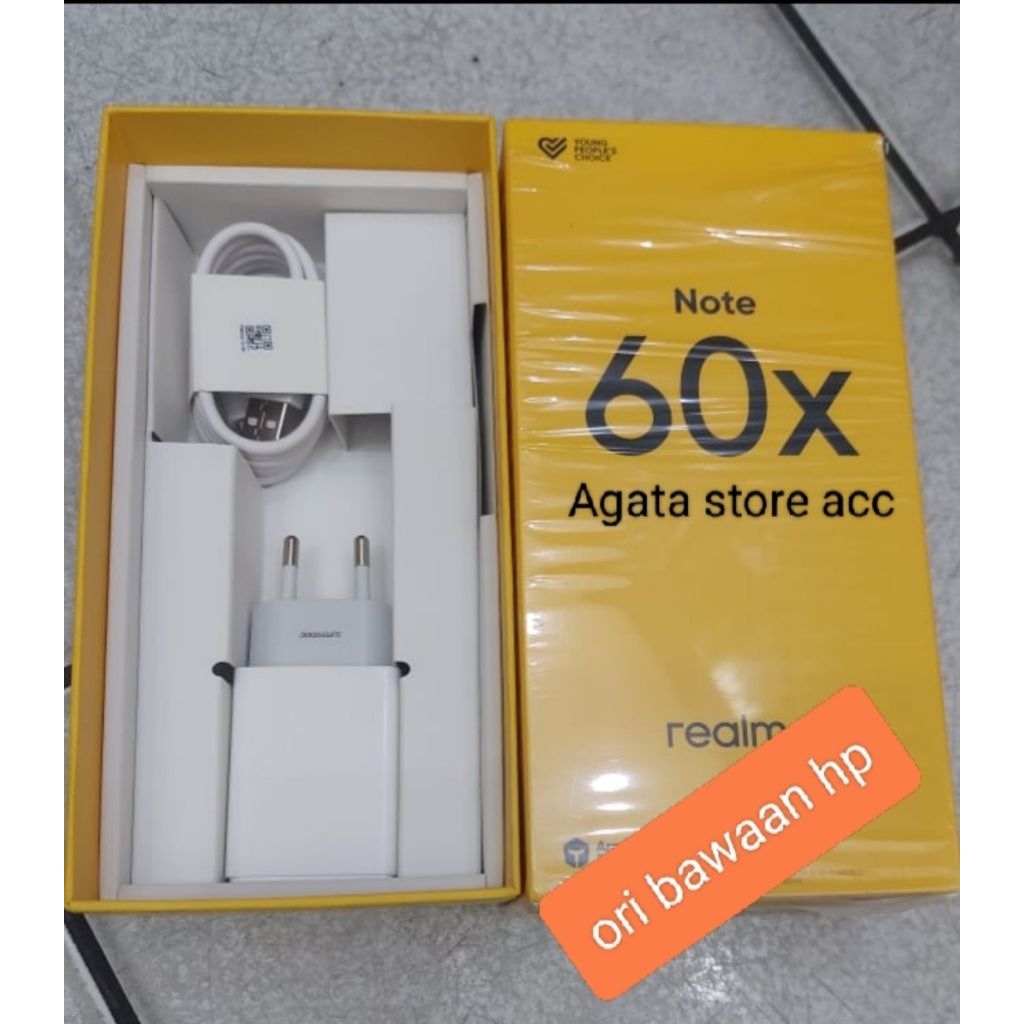Charger realme note 60x original copotan / bawaan hp type C 2A supervooc