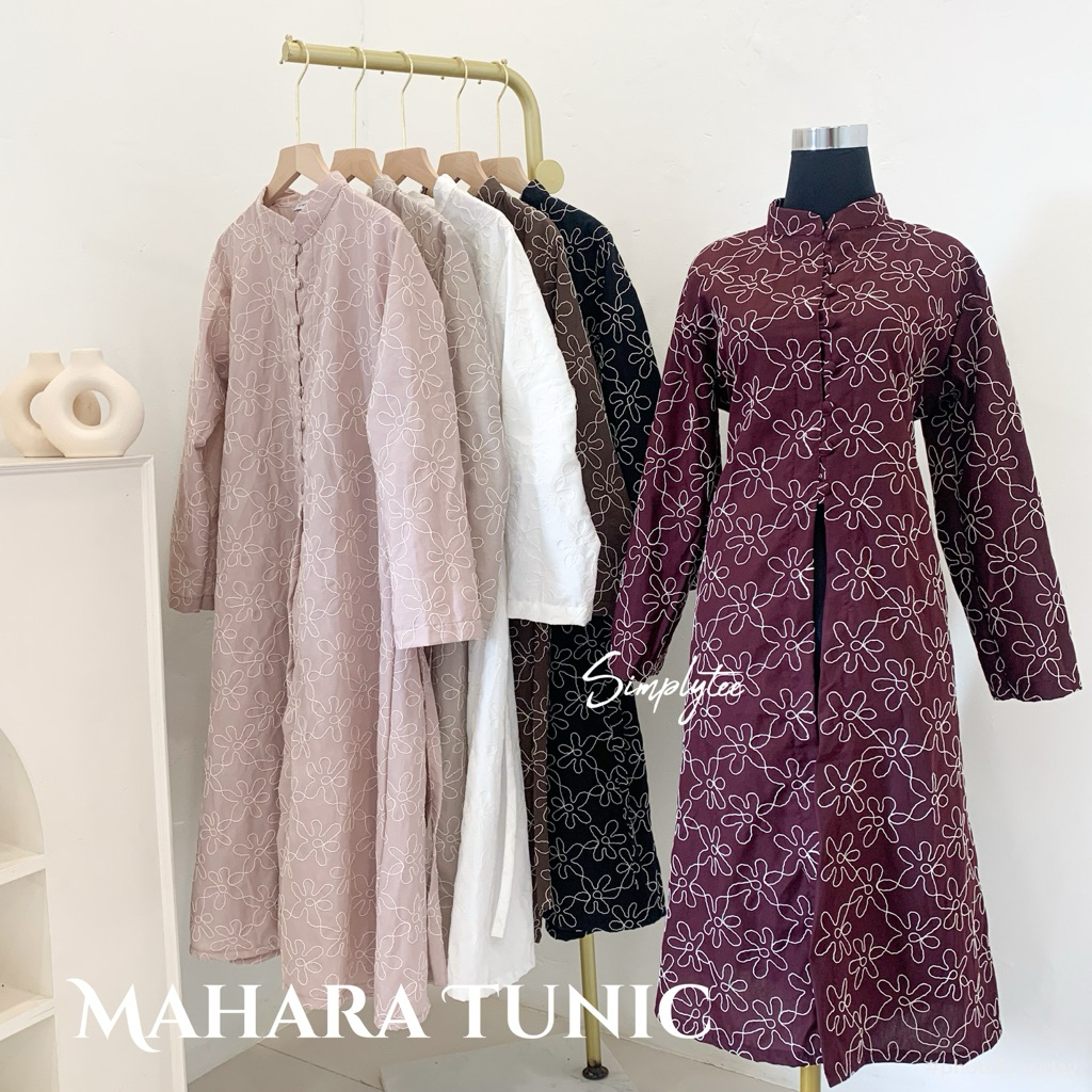 SIMPLYTEE - Mahara Tunik / Baju Kondangan / Baju Bordir / Tunik Bordir / Baju Lebaran / Kebaya Moder