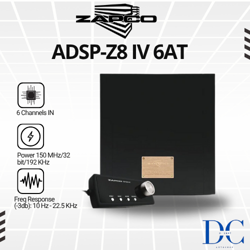 Processor Zapco ADSP-Z8 IV 6AT - 6 Channel - Class D Amplifier - Audio Mobil - 100% Original