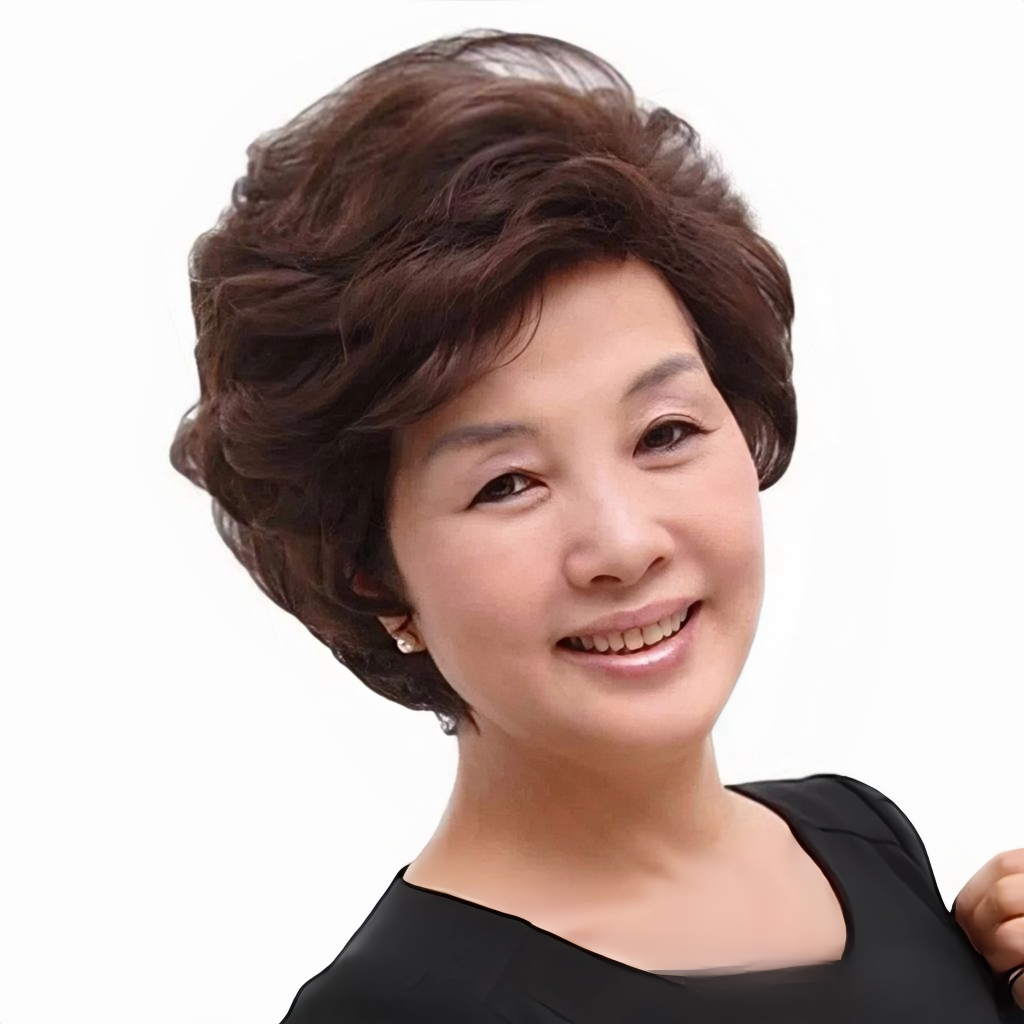 wig rambut pendek curly Rambut Palsu Wanita Asli Medium Tua Rambut Keriting Pendek Gaya Ibu Tua Ramb