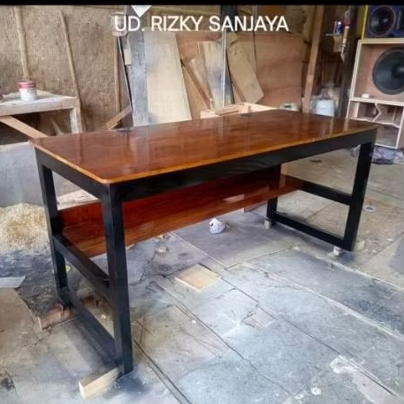 meja belajar, meja kasir minimalis kayu jati belanda asli