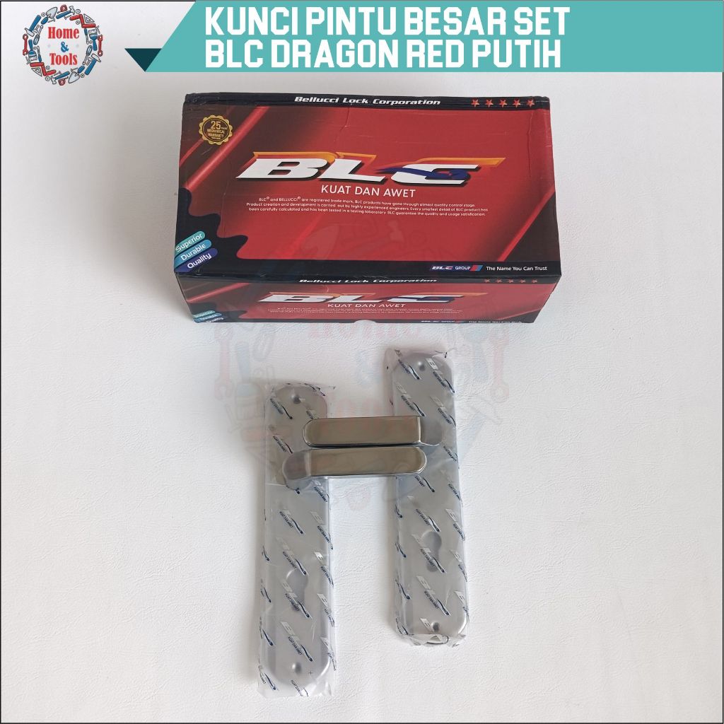 KUNCI PINTU BESAR SET BLC RED DRAGON RED PUTIH (D) / KUNCI PINTU SET / DOORLOCK
