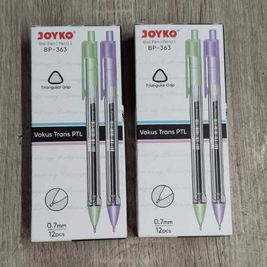 

Pena joyko tiktak warna warni 0.7 mm harga per lusin 12 batang warna tinta hitam