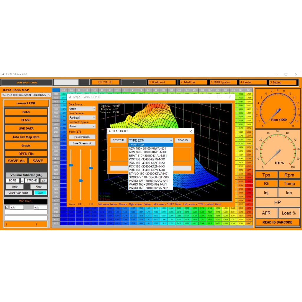 ANALIST PRO V5 TERBARU 2026 SOFTWARE REMAP ECU HONDA