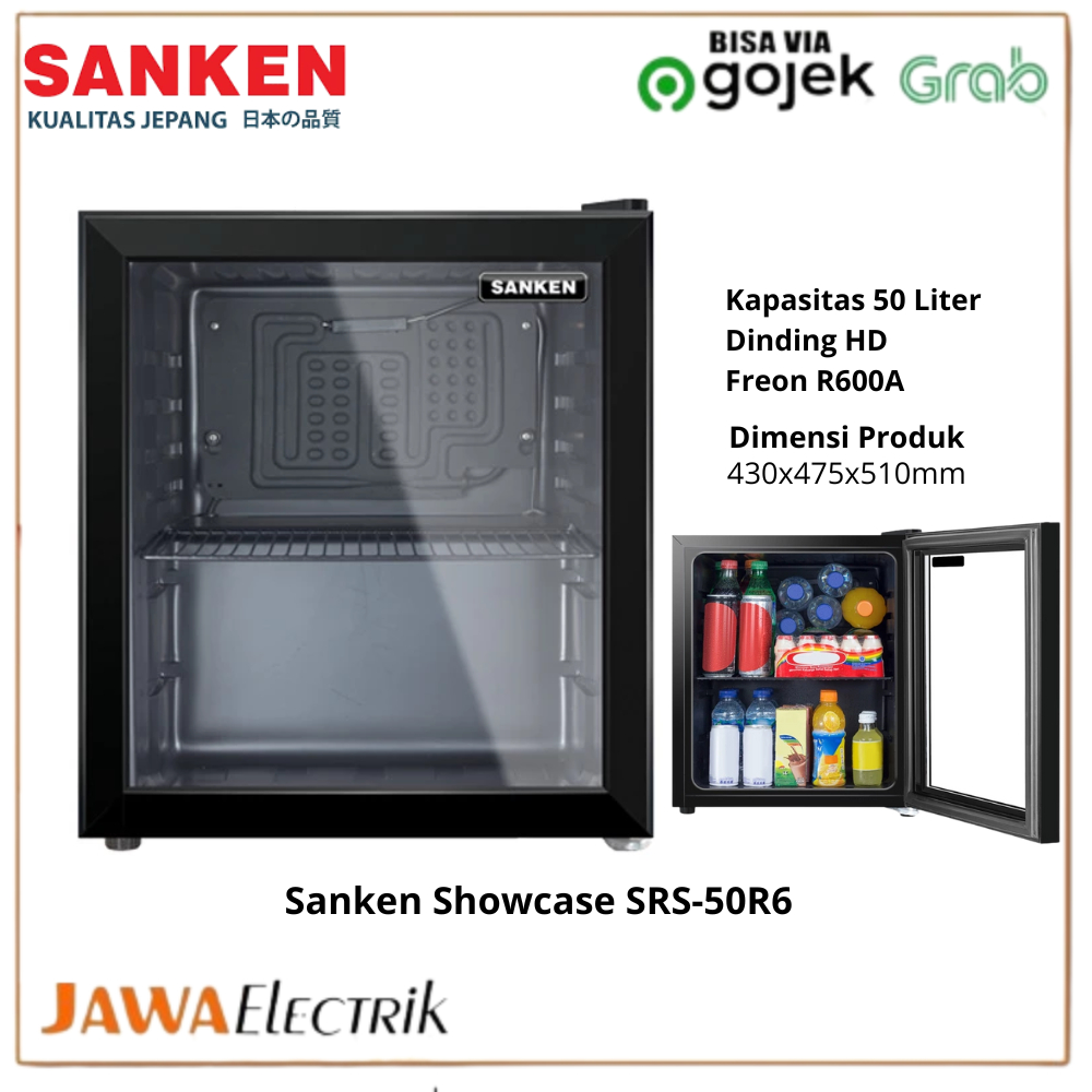 Sanken Showcase SRS-50R6 Minibar Mini Bar Kulkas Hotel Portable