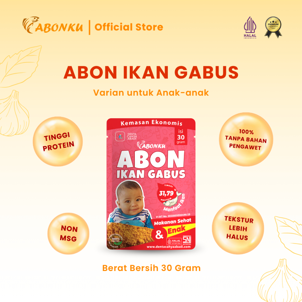 

Abonku Abon Ikan Gabus Asli Abon Ikan Anak 30 Gram Tinggi Protein Tekstur Lebih Halus