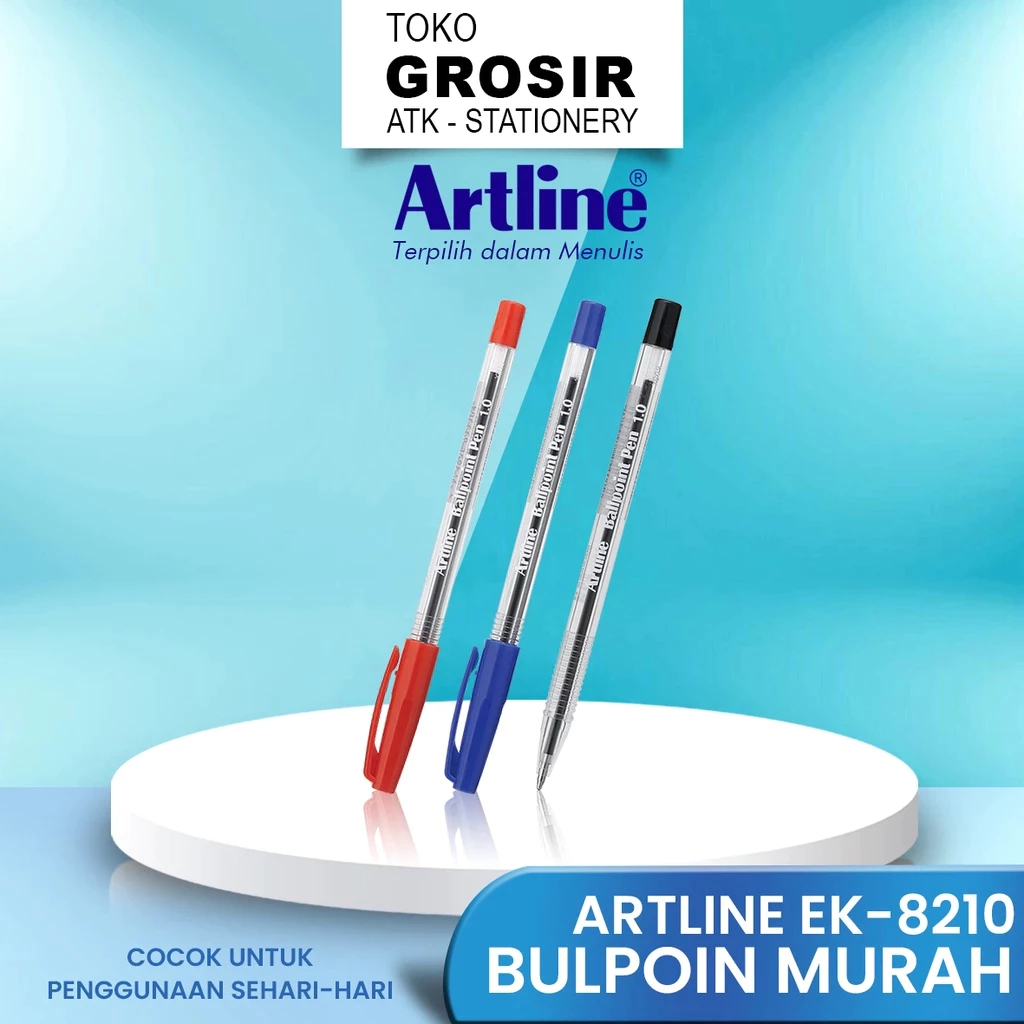 

(LIVE) Artline Ballpoint Pen Pulpen Bolpen Murah EK-8210 2