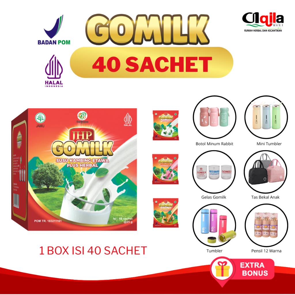 

GOMILK SACHET 1KG ISI 40 SACHET FREE HADIAH SUSU KAMBING ETAWA PLUS HERBAL