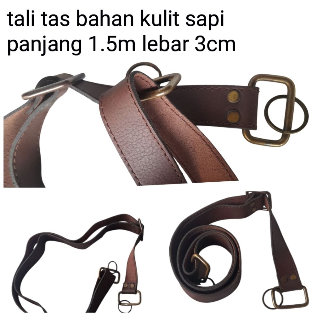 tali tas kulit sapi leather bag