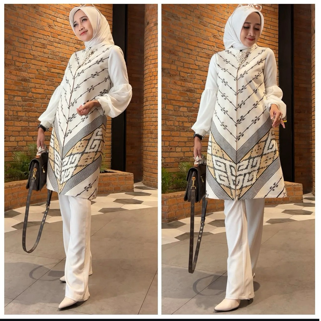 TUNIK TENUN WANITA | ATASAN KERJA WANITA