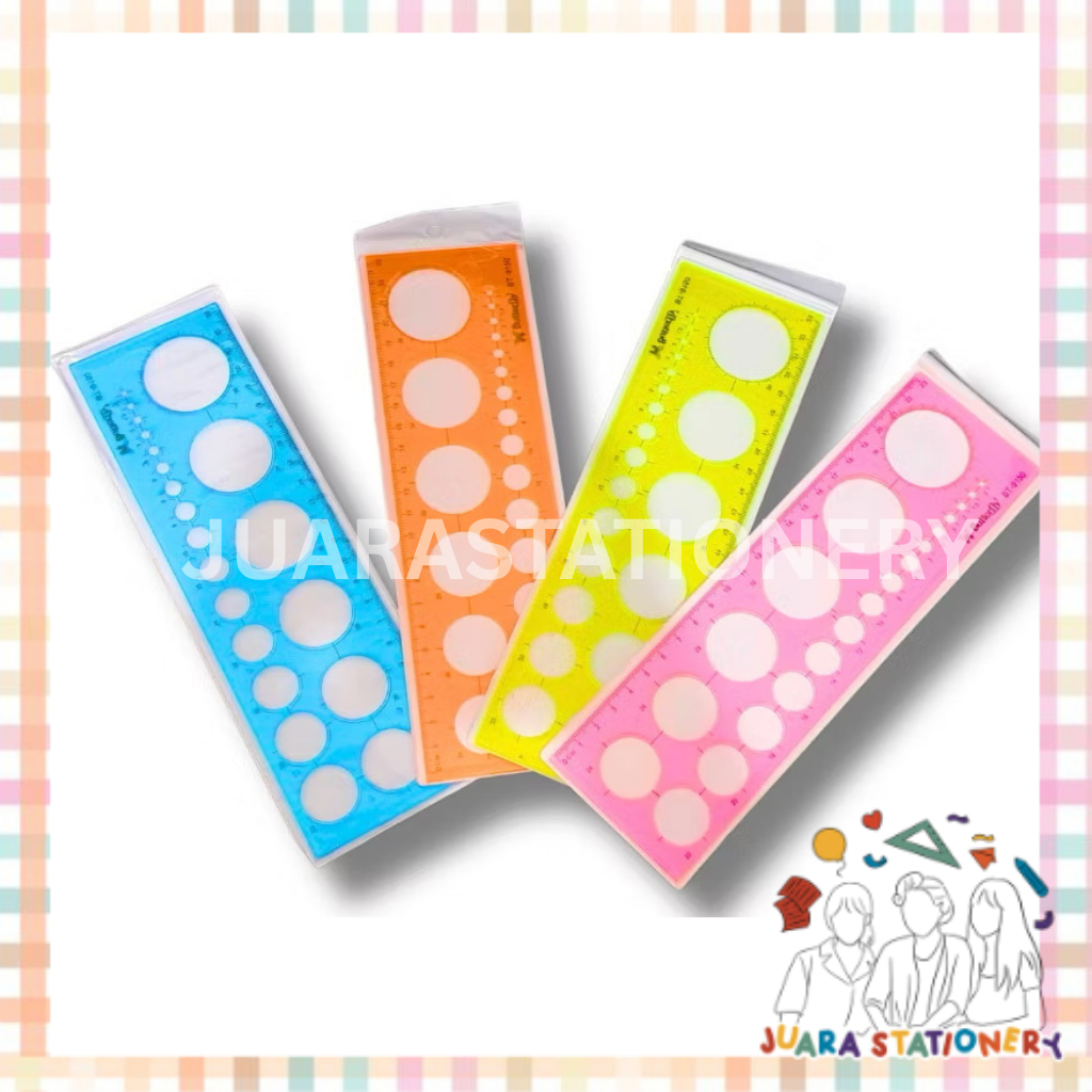 

(3009) Penggaris Bulat Butterfly 24 BT-9150 / Penggaris Geometry Cetakan Bulat Penggaris Circle