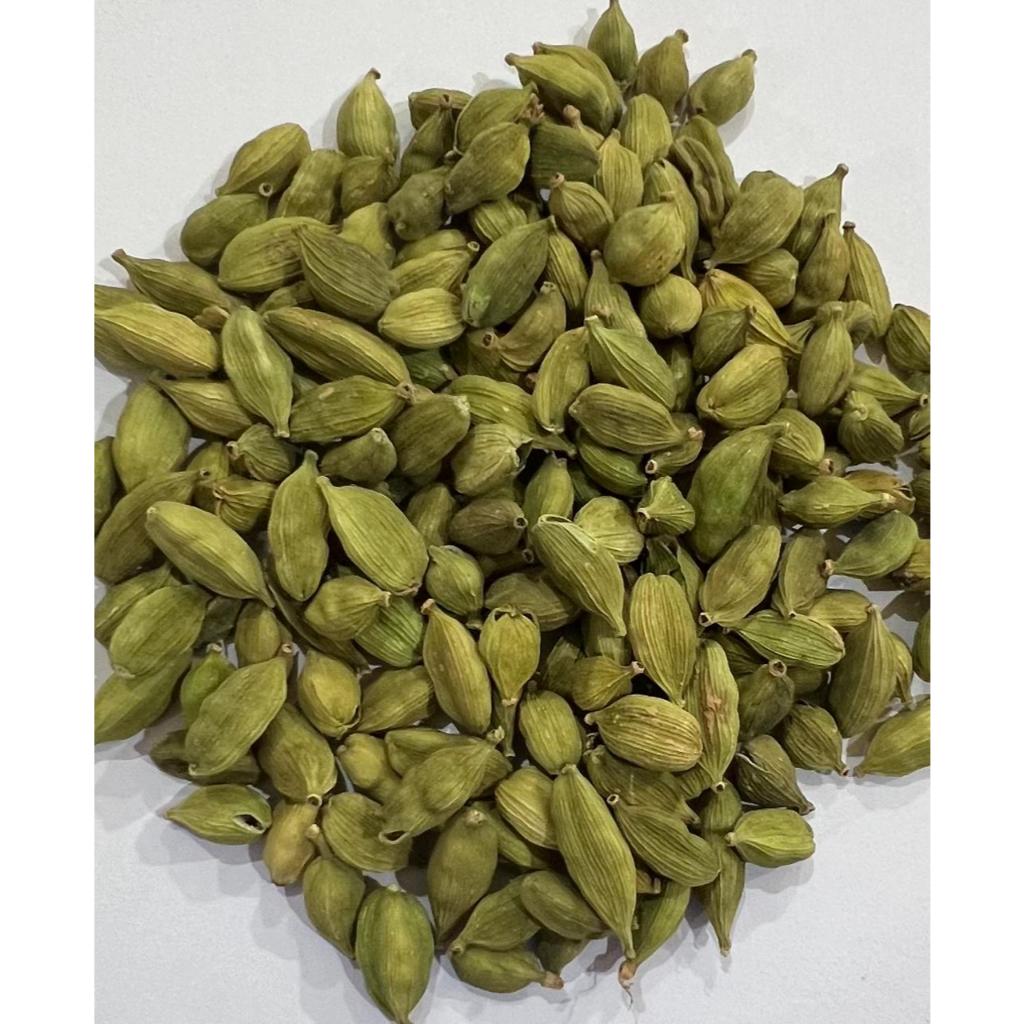 

kapolaga made in india merek green cardamond kemasan 250 g, 500 g, dan 1 kg
