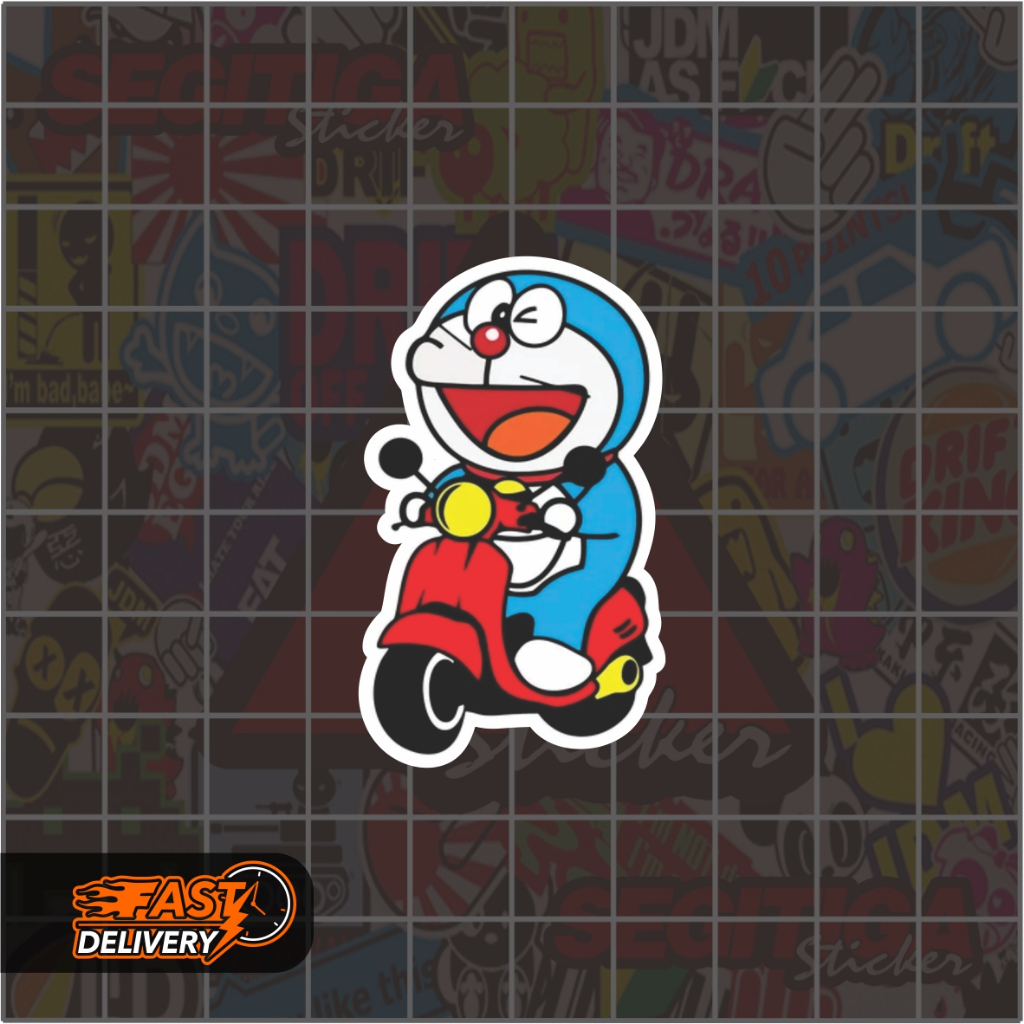 

Sticker Doraemon Scooter Ukuran 3 x 5 Cm