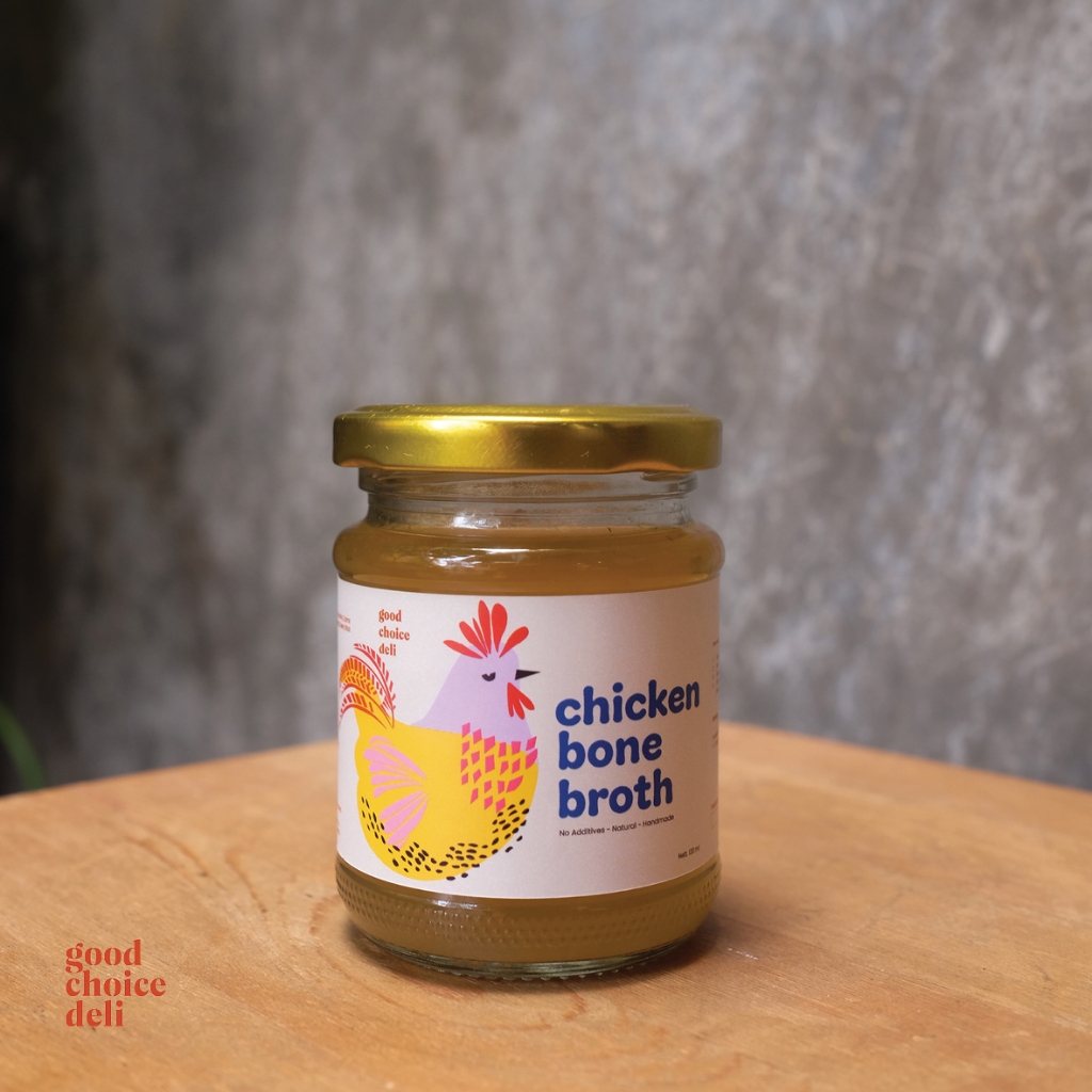 

Chicken Bone Broth MPASI Unsalted 120ml | Kaldu Tulang Ayam Kampung | BB & Immune Booster Anak / Dewasa - Good Choice Deli
