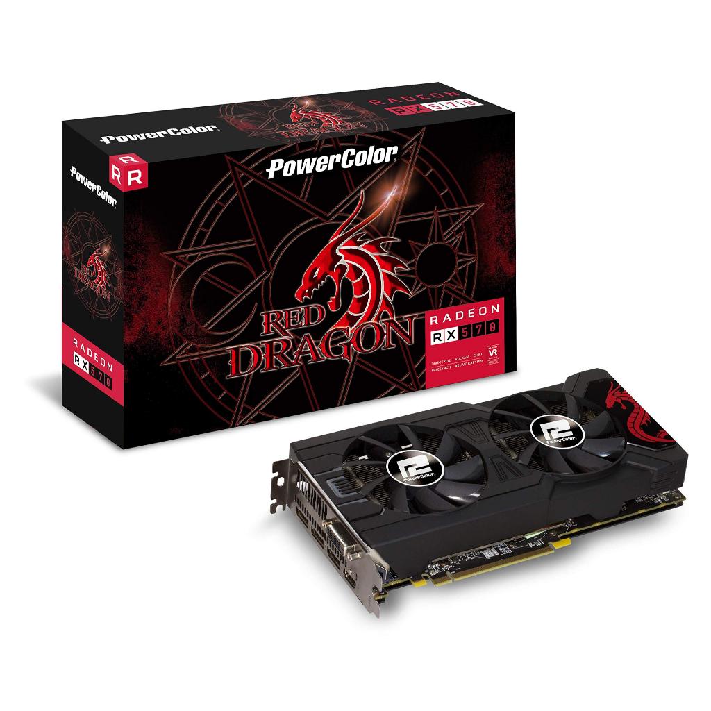 PowerColor Dataland Red dragon versi lama RX 470 RX 570 fan kipas part only.