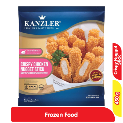 

Kanzler Chicken Nuget Crispy Stik Naget Ayam Krispi 450 g