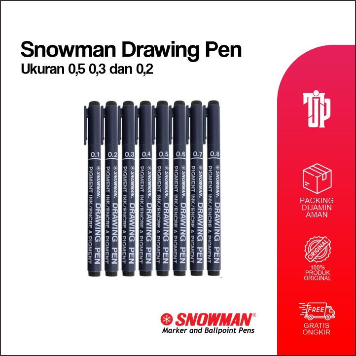 

Bolpoin Snowman Drawing Pen 0.2