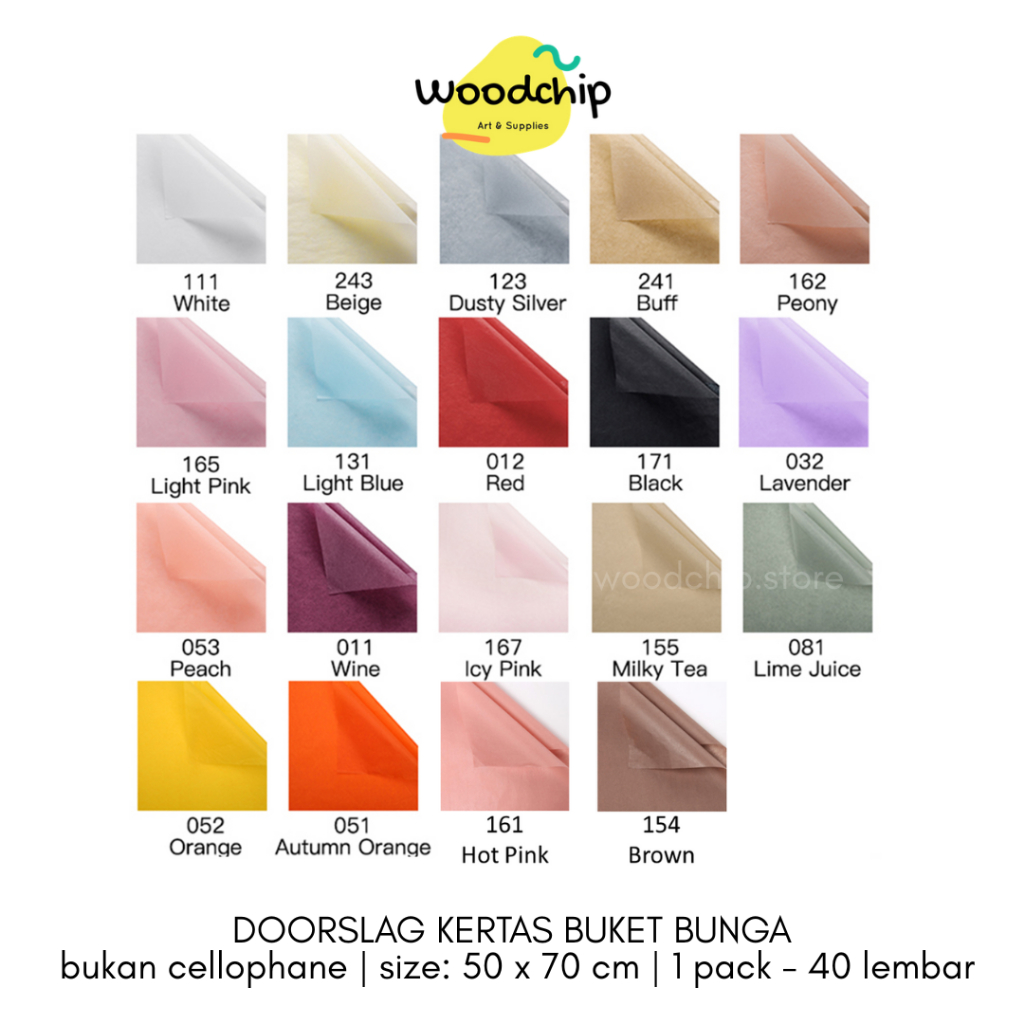

[LEMBAR] DOORSLAG PAPER BUKAN CELLOPHANE | KERTAS HAMPERS KERTAS BUNGKUS SEPATU KERTAS BUKET BUNGA