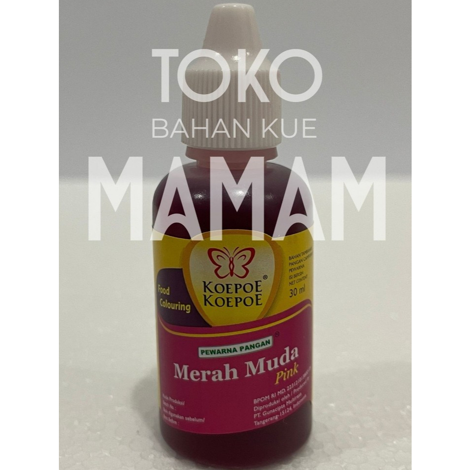 

PEWARNA MERAH MUDAKupu - Kupu / Koepoe- Koepoe 30 ML