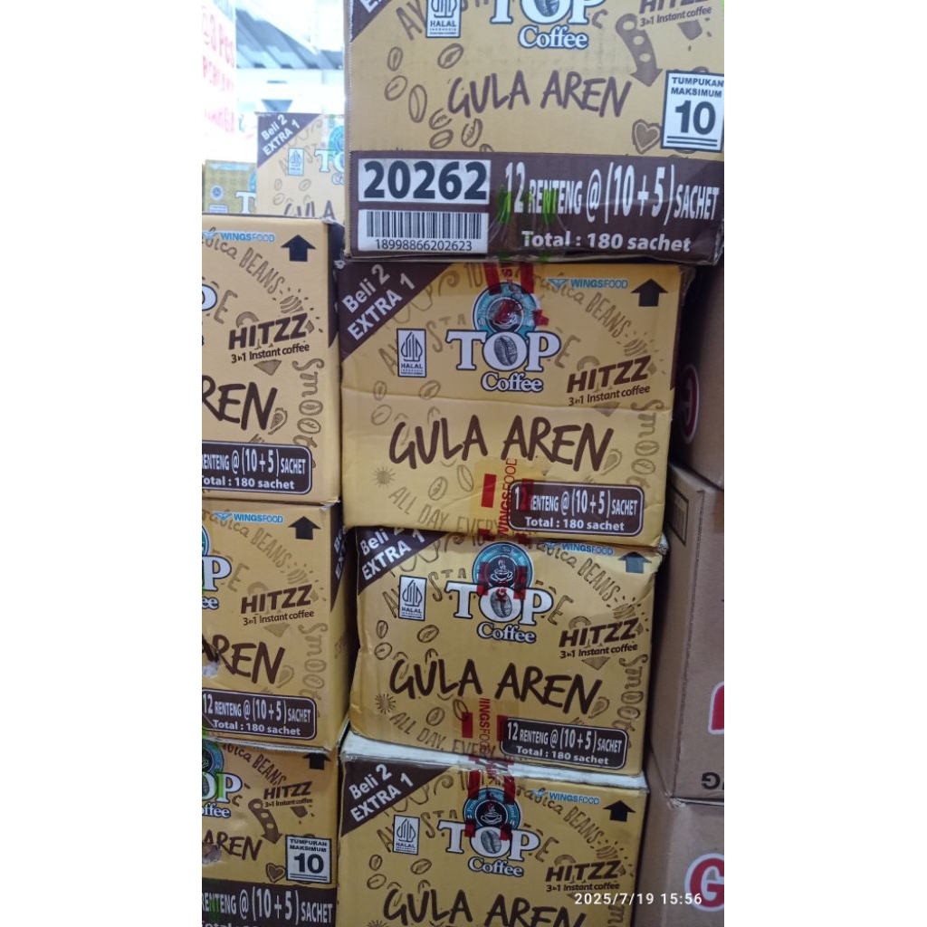 

Top Kopi Sachet Kemasan Dus | Top Kopi Plus | White Coffee | Gula Aren | Kopi Susu